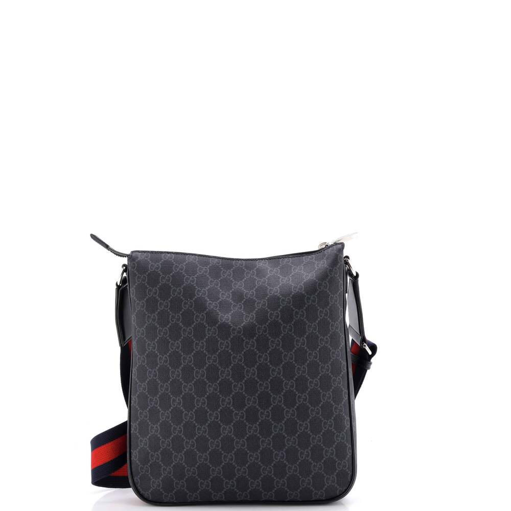 Gucci Web Strap Front Zip Messenger Bag #242111G11B - Picture 3 of 6
